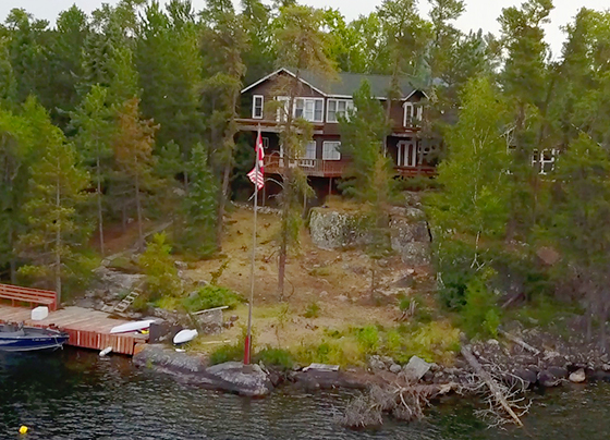 View Of The Lodge By The Lake